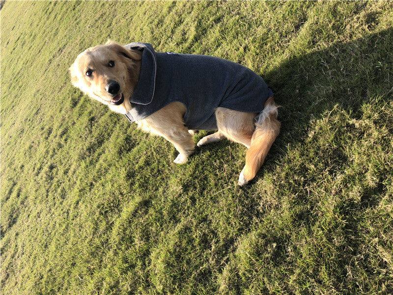 Warm fleece dog vest