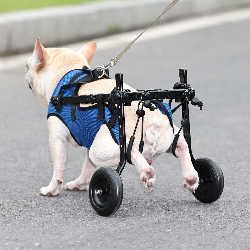 Adjustable dog wheelchair for weak back legs