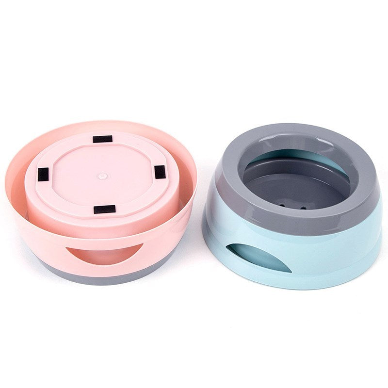 No-splash floating water bowl for dogs