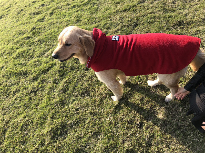 Warm fleece dog vest