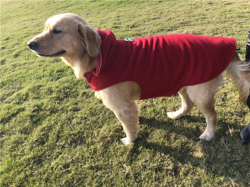 Warm fleece dog vest