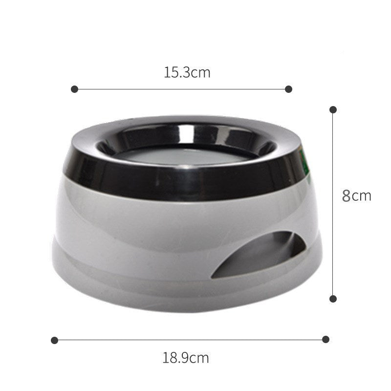 No-splash floating water bowl for dogs